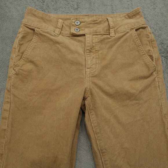 American Eagle Jeans Women's Size 2R Tan High-Rise Corduroy Kick Boot 31" Inseam - Picture 12 of 16